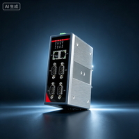 Gateway Inalámbrico Industrial 5G de Amplio Rango de Temperatura, Gateway Compatible con 4G para Riel DIN, Carcasa Metálica con Interfaz de Comunicación RS485