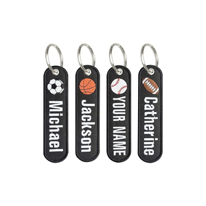 Ricamo Patch portachiavi doppio lato personalizzato portachiavi portachiavi personalizzato <span class=keywords><strong>accessori</strong></span> per zaino, auto, <span class=keywords><strong>moto</strong></span> - Product Image 4