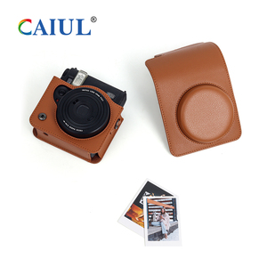 Sac en cuir pour appareil photo pour <span class=keywords><strong>Instax</strong></span> <span class=keywords><strong>Mini</strong></span> 99 Motif de litchi élégant pour la solution de stockage d'équipement vidéo de protection - Product Image 4