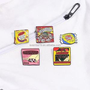 Artisanat en métal personnalisable populaire mignon drôle «je suis le Snack Punky» dur doux émail broche Snack drôle épinglettes accessoire - Product Image 2