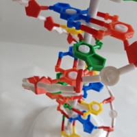 Modèle médical de structure génétique humaine Modèle de structure à double hélice d'ADN