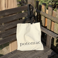 Sac fourre-tout en toile de coton réutilisable, grand format, personnalisable avec logo imprimable, pour courses et shopping