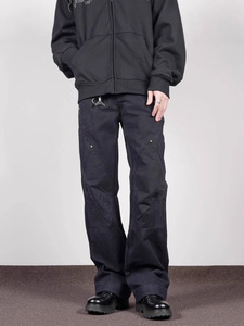 Jean en denim pour homme, coupe décontractée, style pilote, avec détails de coutures d'aviateur, Fournisseur <span class=keywords><strong>Flyer</strong></span> - Product Image 1