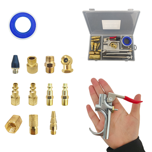 Kit Versatile Pistola ad Aria Compressa, 1/4" NPT con Punta in Gomma e Tappi Industriali, Manometro per Pneumatici e Prolunga da 4 Pollici per Pulizia Profonda - Product Image 2