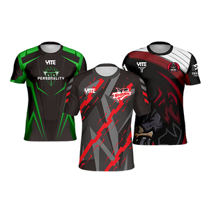 Maglia da Esport Personalizzata con Logo OEM, 100% Poliestere, Asciugatura Rapida, <span class=keywords><strong>T</strong></span>-<span class=keywords><strong>shirt</strong></span> Comoda per <span class=keywords><strong>Gaming</strong></span> - Product Image 1