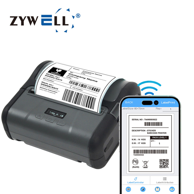 Mini Impresora Thermal Shipping Label Printer 4x6 for Small Business Mini Labels Tag Printer
