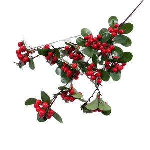 Ramas de Bayas de Acebo Artificiales y Granadas de 30cm-100cm, Frutas Decorativas de Plástico para Bodas y Decoración de Año Nuevo - Product Image 5