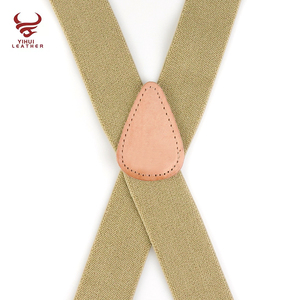 Cintura elastica tinta unita bretelle pantaloni regolabili camicia rimane bretelle uomo - Product Image 3