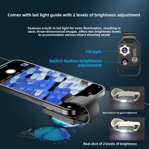 APEXEL HD 200x Jouet éducatif pour enfants Expérience de science biologique avec lentille de téléphone de microscope portable CPL - Product Image 2