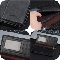 Dompet panjang pria Retro RFID, dompet kapasitas besar ritsleting sederhana anak muda
