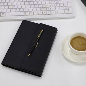 Tri-Fold Notebook Set Custom Logo PU Leather Journal Notebook <b>Office</b> Business <b>Gift</b> Stationery - Product Image 3