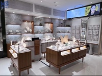 Vitrine de magasin de bijoux sur mesure avec éclairage LED - Vitrines et armoires d'exposition modernes