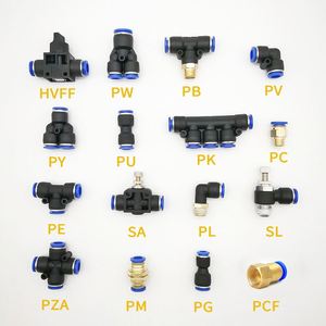 YIIDNN T-Type Pneumatic Fitting White Plastic Bag <b>Quick</b> Coupling Air Tube Diameter Tee <b>Connector</b> KQ2T Fittings - Product Image 6