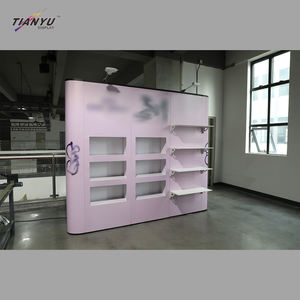 منصة عرض قابلة للطي على شكل قوس معدني للإعلانات مع لافتة قابلة للسحب وإضاءة LED - Product Image 3