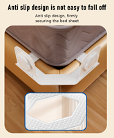 Attaches de drap pour coins, pinces élastiques, sangles de maintien, clips, attaches, fini les draps qui bougent, verrouillage de lit