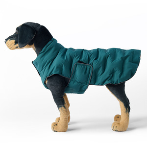 Parka reflectante de invierno para perros grandes con punto de correa integrado-Abrigo para clima frío con forro térmico aislado - Product Image 4