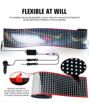 Devil Eyes LED matrice panneau écran lumière télécommande Animation affichage 1.2M 1.5M 2M pour voitures autres accessoires de lumière de voiture