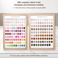 Poudre acrylique pour ongles VOFINE Custom VE-8, poudre acrylique rose transparente, emballage en vrac en seau/baril