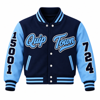 Veste universitaire personnalisée pour hommes, veste de baseball brodée, veste bomber personnalisée pour équipe scolaire
