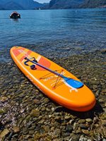 Vente flash Planche à pagaie gonflable tout terrain double couche 10'6 pieds avec siège de kayak pour le surf