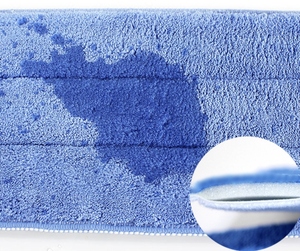 Étiquette de lavage en microfibre corail polaire tampons de vadrouille plats Absorption ménage épais chiffon de nettoyage de sol pour sol - Product Image 6