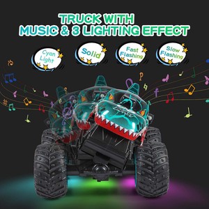 DWI 2,4 Ghz 1:20 todo terreno dinosaurio coche de Control remoto con música y luz 360 grados RC novedad juguetes regalos para niños y niñas - Product Image 3