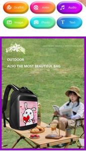 Colorido Led Sign laptop Business mochila nuevo diseñador Gran capacidad baloncesto mochila LED Intermitente Escuela Led Bag - Product Image 6