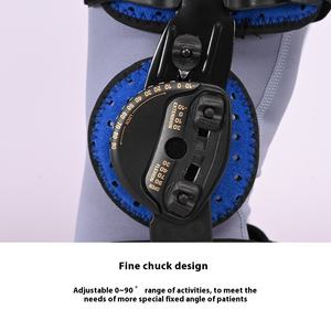 Attelle de genou articulée réglable avec support de fixation, fournitures de rééducation externe de la jambe pour les blessures du ligament du ménisque - Product Image 4