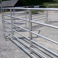 Filet de sécurité en fer mobile Corral pour chevaux de vache Piste de course de clôture pour bétail facile à installer pour les fermes Service de modélisation 3D naturel