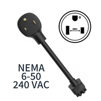 Adaptador NTO Nema 6-50/10-30/14-50/14-30/SCHUKO CEE de 3 y 5 Pines para TESLA Model S,3,X,Y Gen2, Adaptador de Conector Móvil 16A/24A/32A