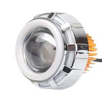 Phare LED pour moto Hot Wheels Double Angel Eyes Aperture, lumière de moto Devil Eye multicolore laser 12V 2000LM