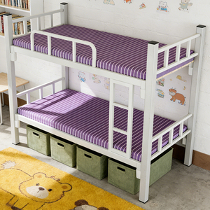 Reinforced <b>Double</b> <b>Bunk</b> <b>Bed</b> Heavy Duty Iron Frame Multi Layer Easy Install for Employee Dorm School Construction - Product Image 1