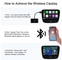 Adaptateur CarPlay filaire vers sans fil, dongle USB CarPlay, plug and play, connexion automatique, boîte de conversion multimédia automobile pour iOS ou Android
