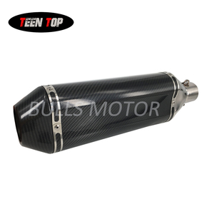 carbono completa universal <span class=keywords><strong>moto</strong></span> silenciador de escape 450mm para 400 ~ 1200CC de deporte bicicleta streetbike de escape - Product Image 4