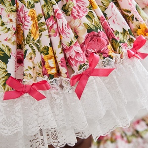 Vintage dantel yay peter pan yaka bebek fırfır yaz noel elbise çocuk İspanyol elbise tedarikçisi - Product Image 4