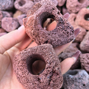 Decoratieve getrommelde basalt lavasteen, grote buitenrots voor tuinrotsen, op maat gesneden - Product Image 2