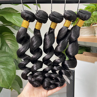 Venta al por mayor 10a 12a Paquetes de pelo brasileño indio vietnamita crudo Cutícula alineada Virgen Doble dibujado hueso pelo liso Proveedor