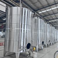 Réservoir de stockage à double enveloppe en acier inoxydable pour aliments, boissons, produits laitiers et liquides