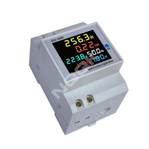 带电流显示的D52-2066数字色度计DIN导轨多功能能频有源功率因数 & 电压表 - Product Image 1