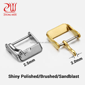 Cinturino in pelle personalizzato Bucks acciaio inossidabile fibbia orologio 16mm per <span class=keywords><strong>Smart</strong></span> <span class=keywords><strong>Watch</strong></span> accessori - Product Image 5