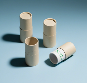 Boîte à cylindre en papier kraft simple Conceptions personnalisées Emballage cylindrique en carton Thé Café Boîte à tube en papier rond Emballage OEM - Product Image 4