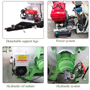 2 CBM triaxial TRỘN BÊ TÔNG Trailer điều khiển thủy lực nâng bê tông trộn Trailer - Product Image 6