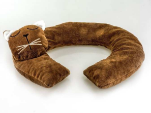 Hot Bán Tùy Chỉnh Nâu Cổ Bọc Nhồi Bông Cherry Hạt Thảo Dược Vai Mềm Hỗ Trợ Lò Vi Sóng Sưởi Ấm Pad Gối Cho Bạn Quà Tặng - Product Image 2