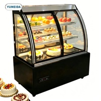 Vitrine réfrigérée pour pâtisserie à ouverture frontale, avec porte coulissante, pour événements et traiteurs, utilisation en boulangerie