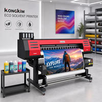 Impresora Eco Solvente de 1.8m con Cabezal de Impresión I3200 para Impresión de Banners y Vinilos, Tinta Eco Solvente de 6 pies