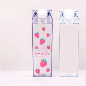 2026 Custom Rectangle Transparent Water <b>Bottle</b>, <b>Plastic</b> <b>Milk</b> Water <b>Bottle</b>, <b>Milk</b> Carton Water <b>Bottle</b> - Product Image 1
