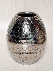 Pots de fleurs en métal poli miroir Vases à fleurs décoratifs de table au design attrayant Pots d'intérieur et d'extérieur de la plus grande qualité - Product Image 6