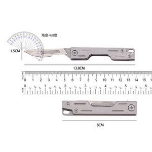 Cuchillo multiusos de acero inoxidable, cuchillo quirúrgico afilado, cuchillo plegable portátil, cuchillo para entregas rápidas en el hogar, cuchillo de sastre - Product Image 4