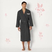 Factory Cotton Terry Bathrobe Hotel Spa Collection Soft Absorbent Quick Robe With Hood Unisex Luxury Bathrobe Custom Logo