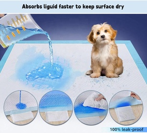 Almohadillas de Entrenamiento para Perros Impermeables Azules, Anti-Fugas, Material Ecológico de Madera, Tamaño Personalizado, Venta Caliente - Product Image 3